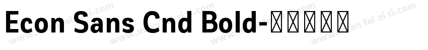 Econ Sans Cnd Bold字体转换